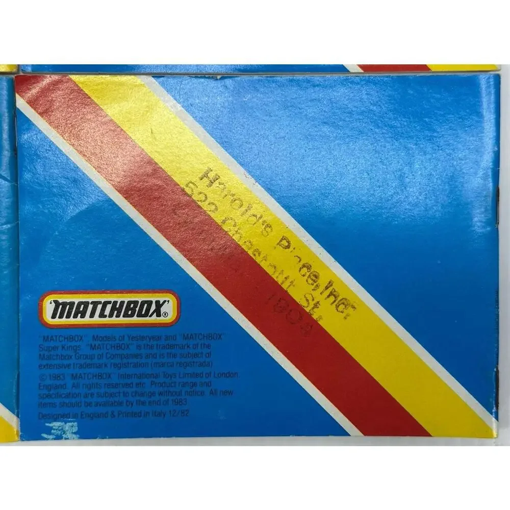 1983 Matchbox Catalog Stamped Harolds Place Inc 2 Different Designs 3 Of Each‎